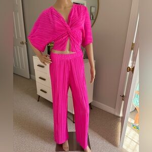 Rachel Zoe Hot Pink Jumpsuit